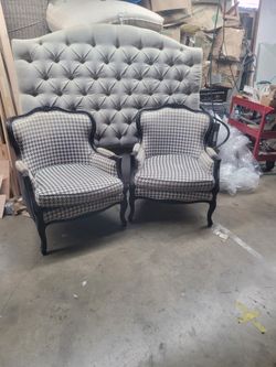 vintage bergere chairs