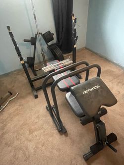 Workout Equipment (weight and barbell not included)