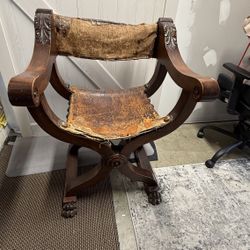 Dante Chair 1880s Savonarola Throne Chair Medieval