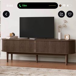 Brown entertainment center