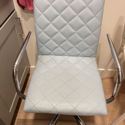 light blue chair