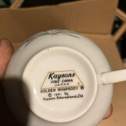 kaysons 1961 golden rhapsody fine china 