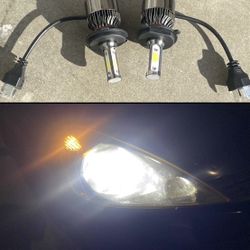 H4 6K Bright White LED Lights For $30