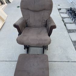Rocking Chair With Foot Stool