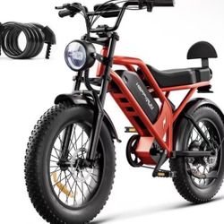 Happyrun G52 750W Electric Bike for Adults, 1500W Peak, 48V 18Ah Battery, 32MPH Max Speed, 68 Mile Range, 20"x4" Fat Tire E-Bike