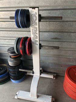 Precor Icarian Commercial Heavy Duty Olympic Weight Tree