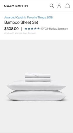 Cozy earth queen bamboo sheet set