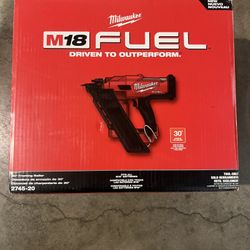 Milwaukee M18 FUEL 3-1/2 in. 18-Volt 30-Degree Lithium-Ion Brushless Cordless Framing Nailer (Tool-
