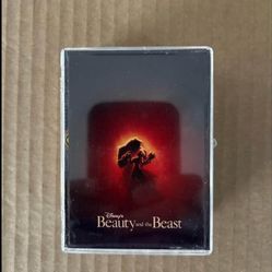 1991 Disney “The Beauty & The Beast” Card Set. 10-Scratch-Off Mirrors & 10-B/W Insert Cards.