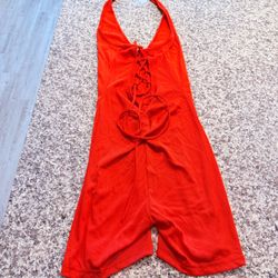 Red romper