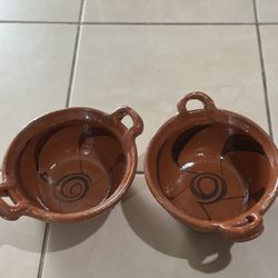 Casuelitas De Barro Completamemte Nuevas Las Traje De Mexico Son Pozoleras 