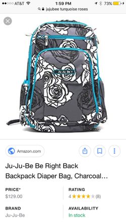 JuJuBee diaper backpack Used