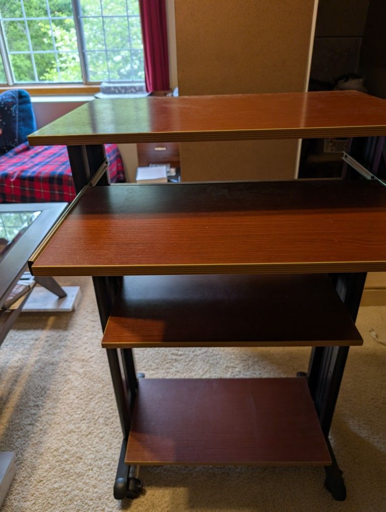 Standing Desk with Locking Wheels