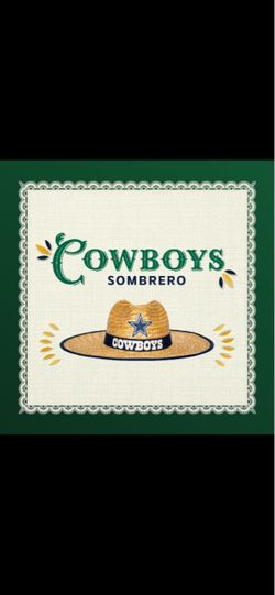 Dallas Cowboys Straw Sombrero Hat