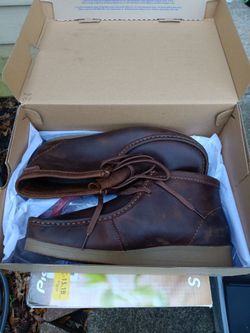 Clarks Brown Leather Chukka Boots