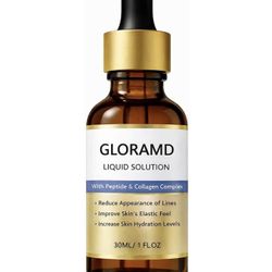 Gloramd Liquid Solution, Gloramd Face Lifting Serum, Anti-Aging Serum Essence Oil With Peptide & Collagen, Hydration Moisturizing and Firming, Reduce 