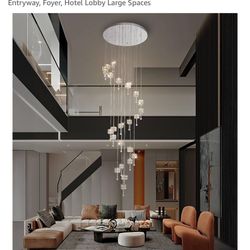 31” Modern Crystal Chandelier, 24 Lights