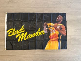Kobe Bryant Black Mamba #24 Lakers 3’ x 5’ Flag