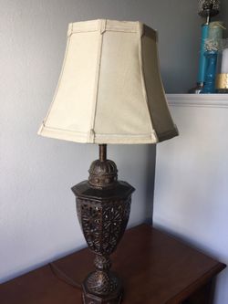 Antique copper lamp