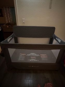 Baby Delight Lunaire Full size crib in Charcoal Tweed