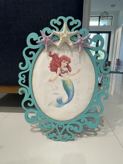 Little Mermaid Frame For Birthday Decoration