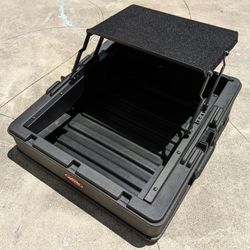 SKB R100 Roto-Molded 10U Hard Case + Laptop Shelf + A&H SQ-5 Rack Ears
