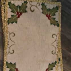 5 Cloth placemats Christmas