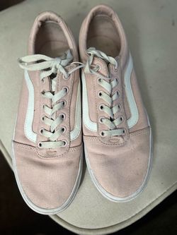 Vans Women’s Sneakers Blush Pink size 9 Canvas Low Lace Up
