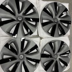 Hubcaps for Tesla Accessories 2024 Wheel Covers 19 Inch 4 Pcs Compatible with Tesla Y 2024 2023 2022 2021, not fit for New Model Y Juniper