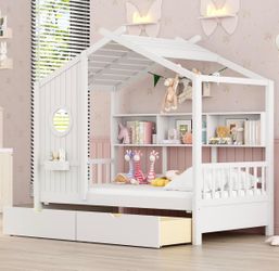Twin House bed kid room