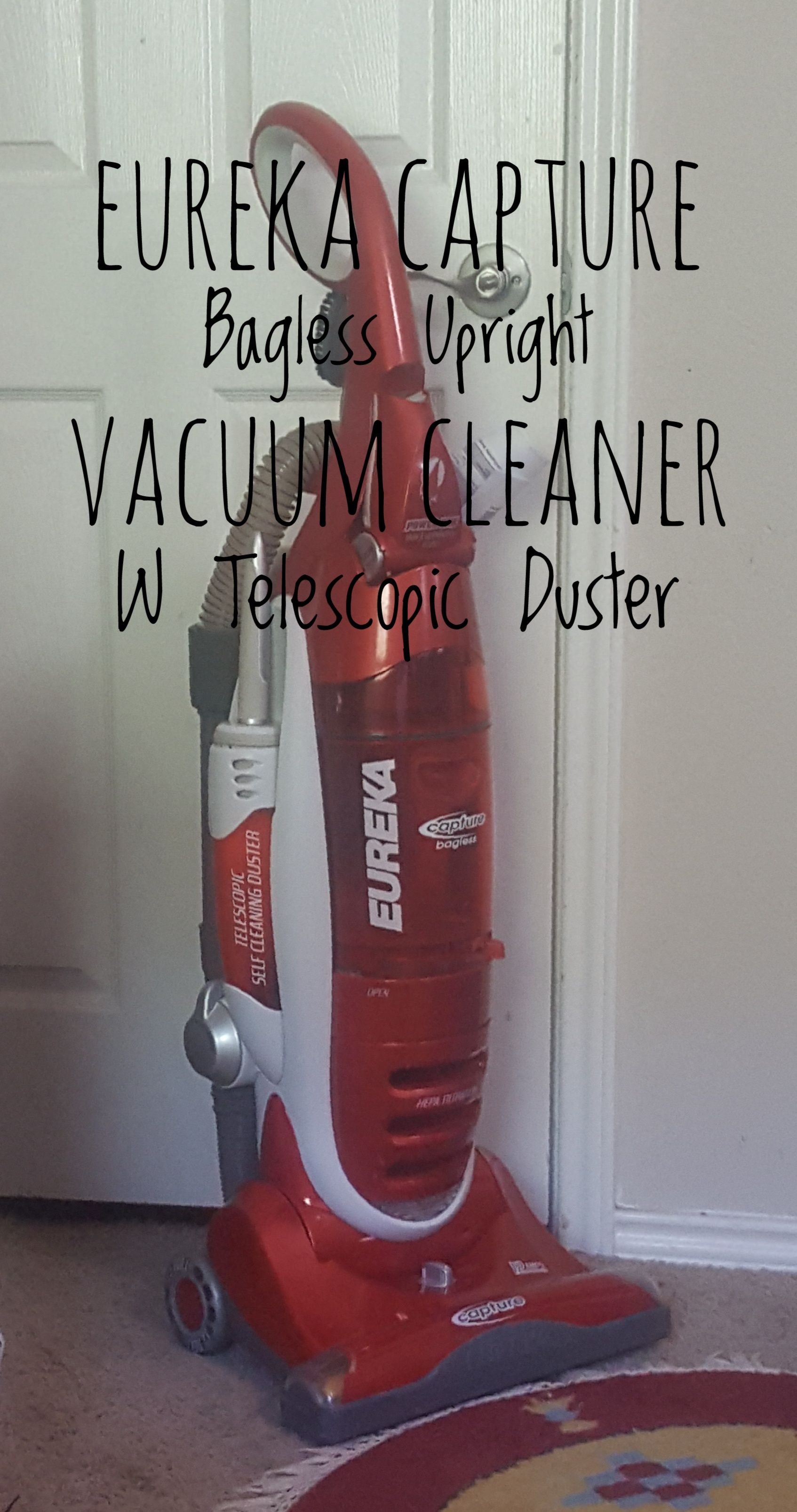 Eureka Capture Bagless Upright Vacuum Cleaner W Telescopic Duster