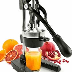 Black Heavy Duty Manual Citrus Press Juice Extractor