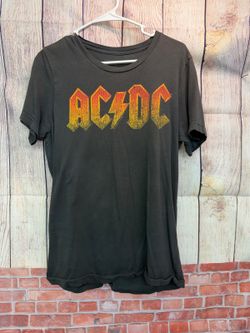 AC/DC Black Graphic Short-Sleeve T-Shirt M