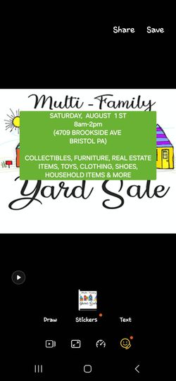 MULTI-FAMILY YARD SALE IN BRISTOL PA