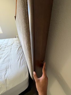 Ashley’s King Size Upholstered Wood Bed Set