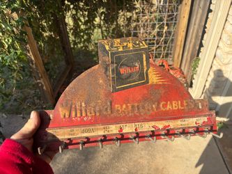 Antique Willard battery sign