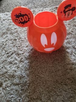 Halloween Disney Glow In The Dark Mickey Jack O Lantern