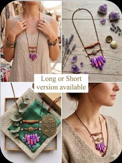 ​💎 Handmade Boho Agate Necklace