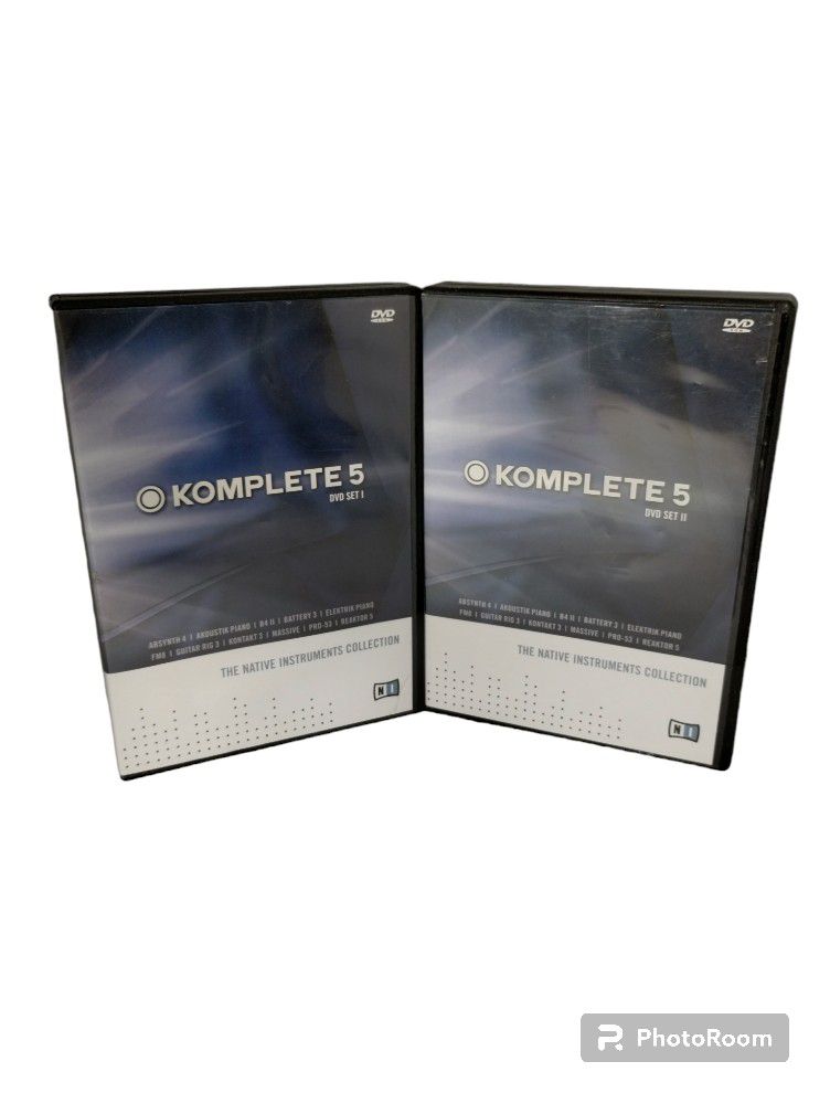 Komplete 5 DVD SET I & II Native Instruments Collection 5 disc set Replacement


T