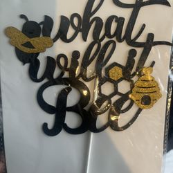 What Will Baby Bee? Cake Topper