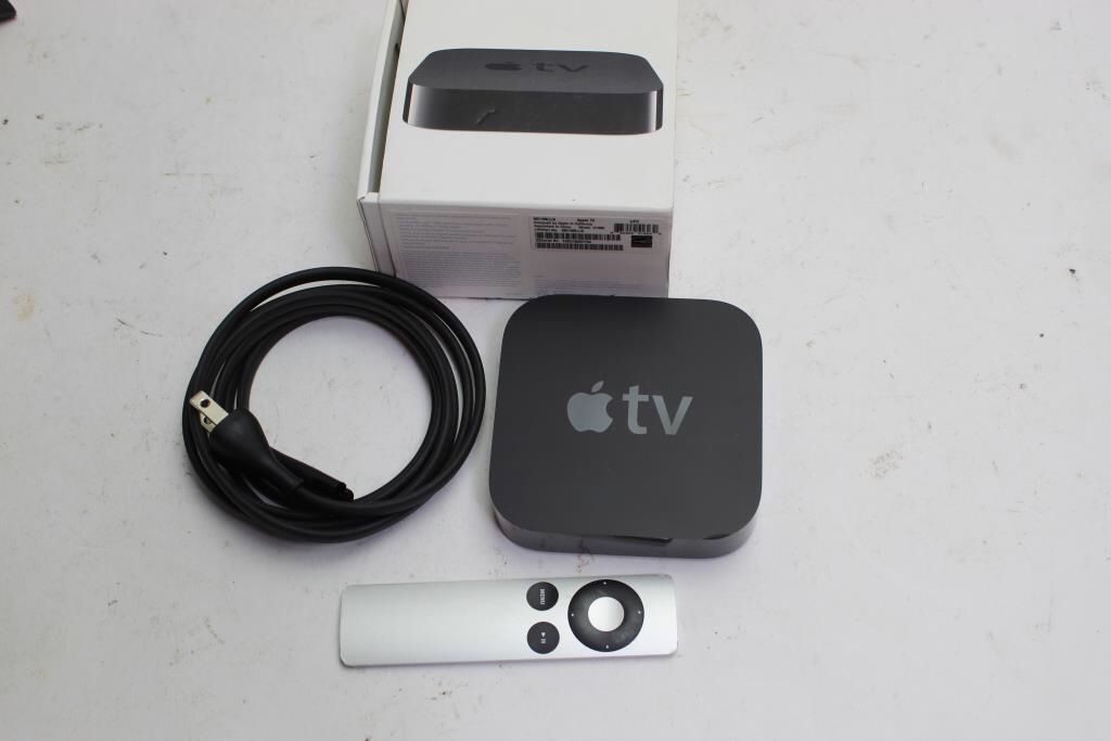 Apple TV (3rd generation) Like New. Works perfectly. Comes with original box, cables, and remote. HDMI (720p or 1080p) 10/100BASE-T Ethernet Wi-Fi