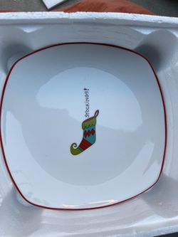 Porcelain Christmas Plate And Mug Set 