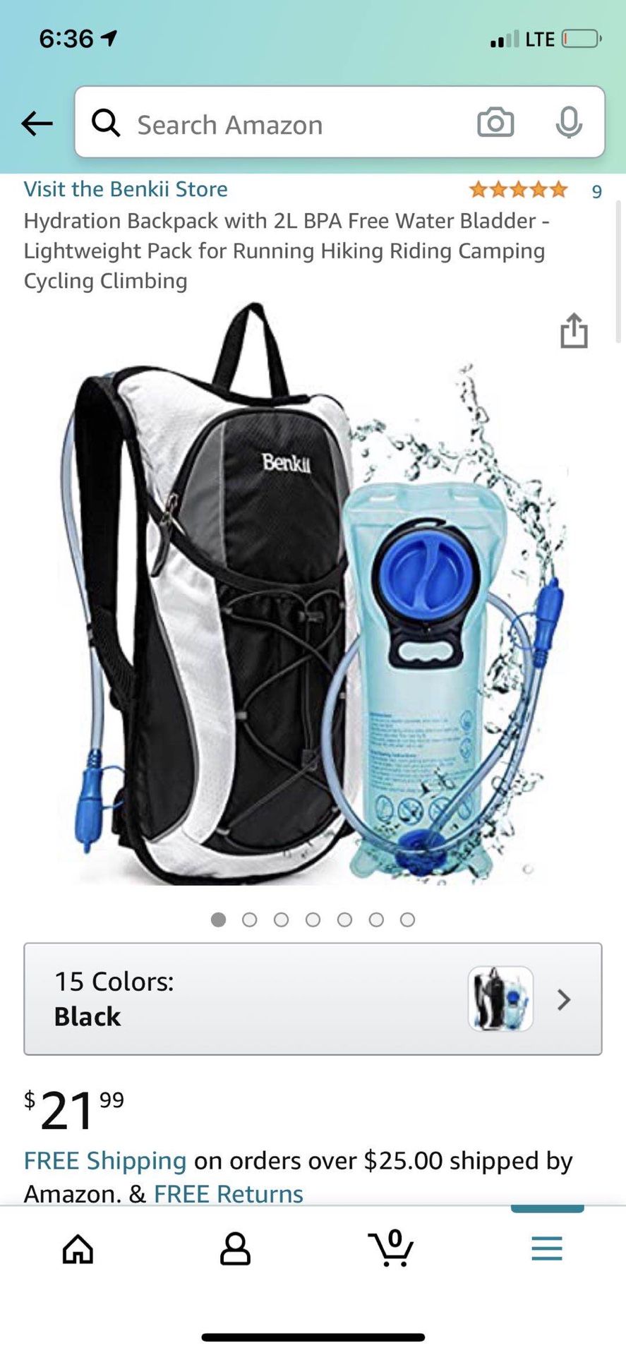 Hydration backpack ，brand new
