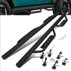 18-22 Jeep Wrangler JL Side Steps Running Boards Nerf Bars Step Bars Estribos