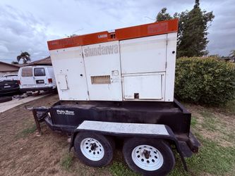 Shindaiwa 70 KVA Towable Diesel Generator – Tandem Axle – Non Running