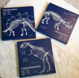 Dino canvas wall art