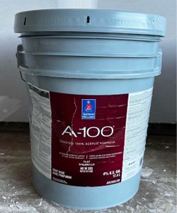 Exterior Link Gray color. FLAT. Paint 5 gallons