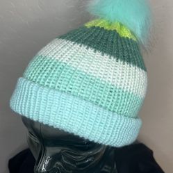 Unisex Reversible Adult Hand Knit Beanie