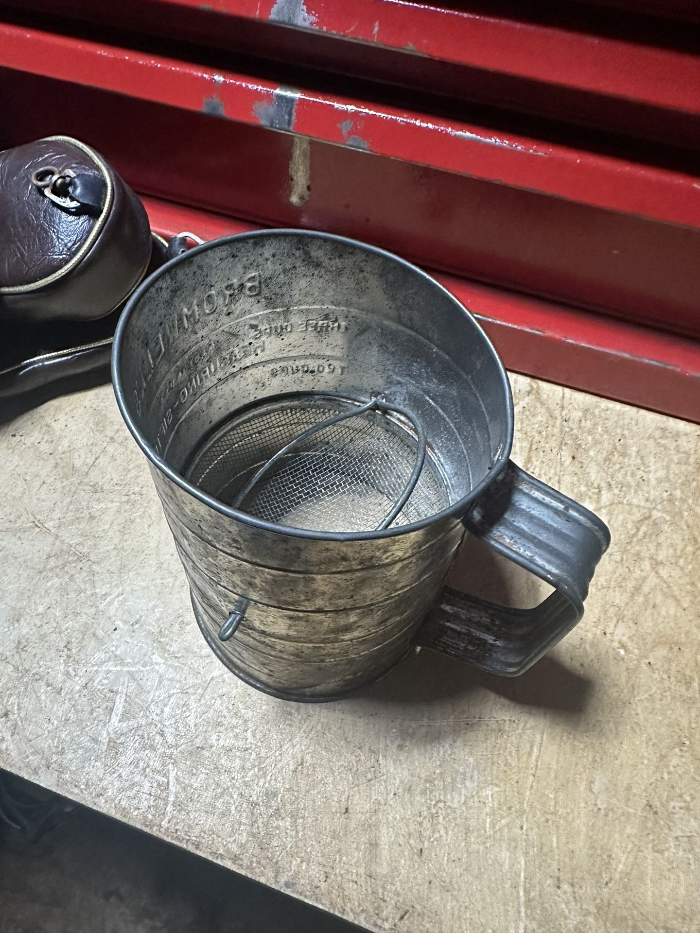 Antique Bromwell Flour Sifter 