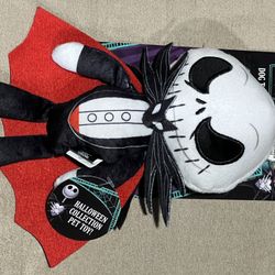 New Jack Skellington Figural Nightmare Before Christmas Dog Toy Squeaker Plush